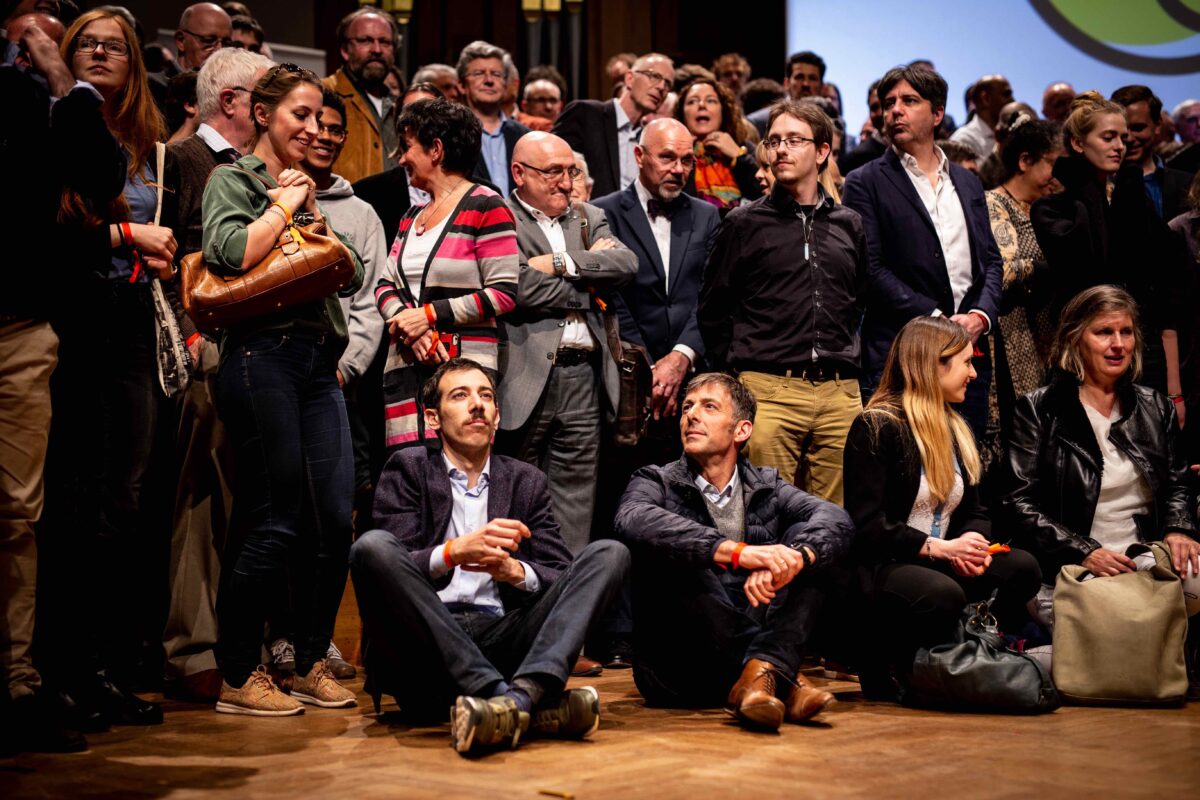 Europe Talks 2019 Event Bozar Brussels group photo on stage