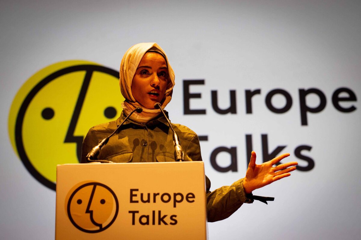 Europe Talks 2019 Event Bozar Brussels speaker on stage
